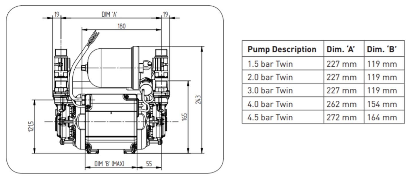 2022 Stuart Turner Monsoon 1.5 Bar Universal Negative Pump (black) 46505