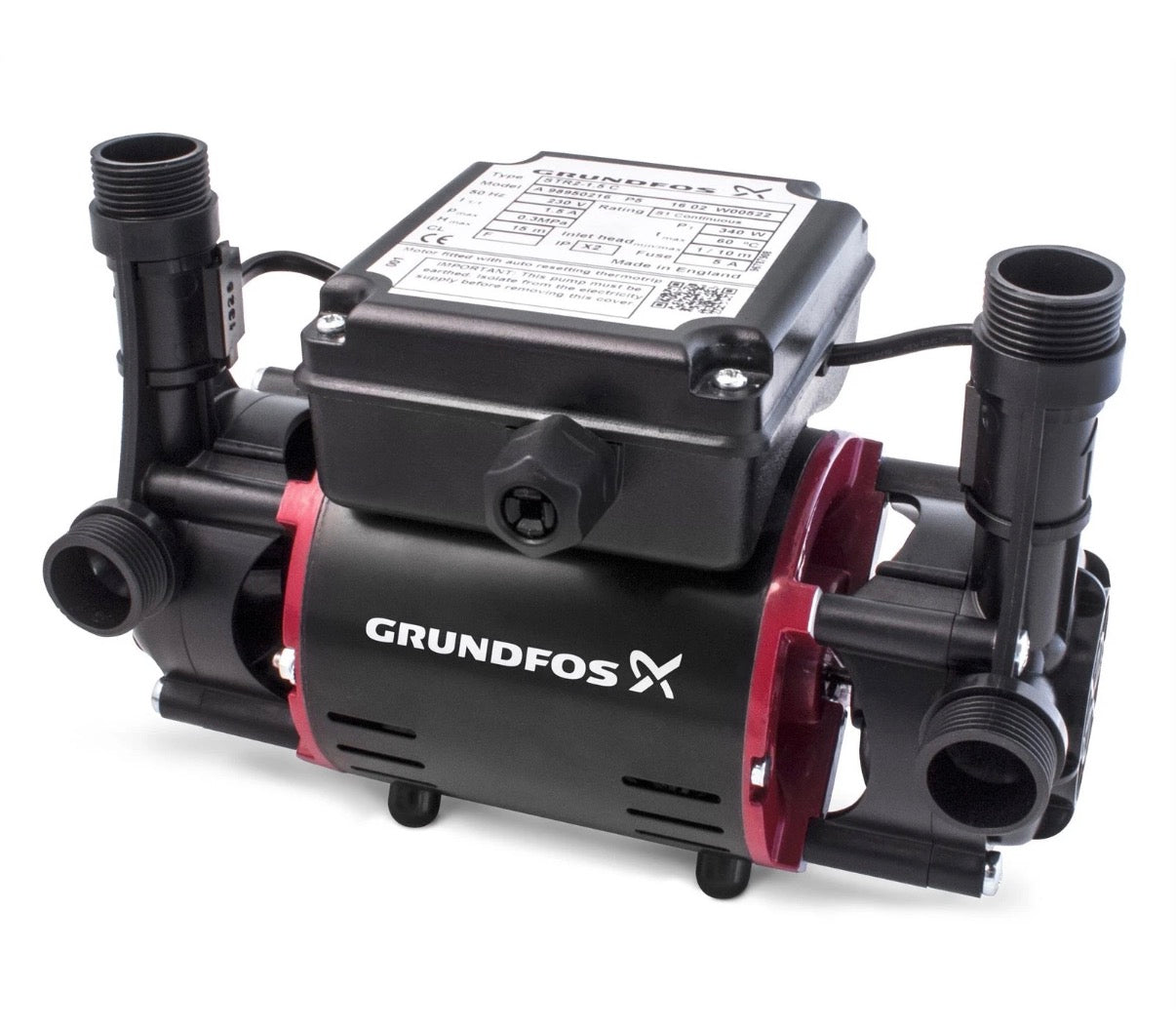 Grundfos STR2 2.0 Twin Positive Shower Pump