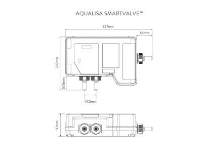 AQUALISA STANDARD A1 DIGITAL PROCESSOR COMBI/HP- HIGH PRESSURE 910594 (Orange)