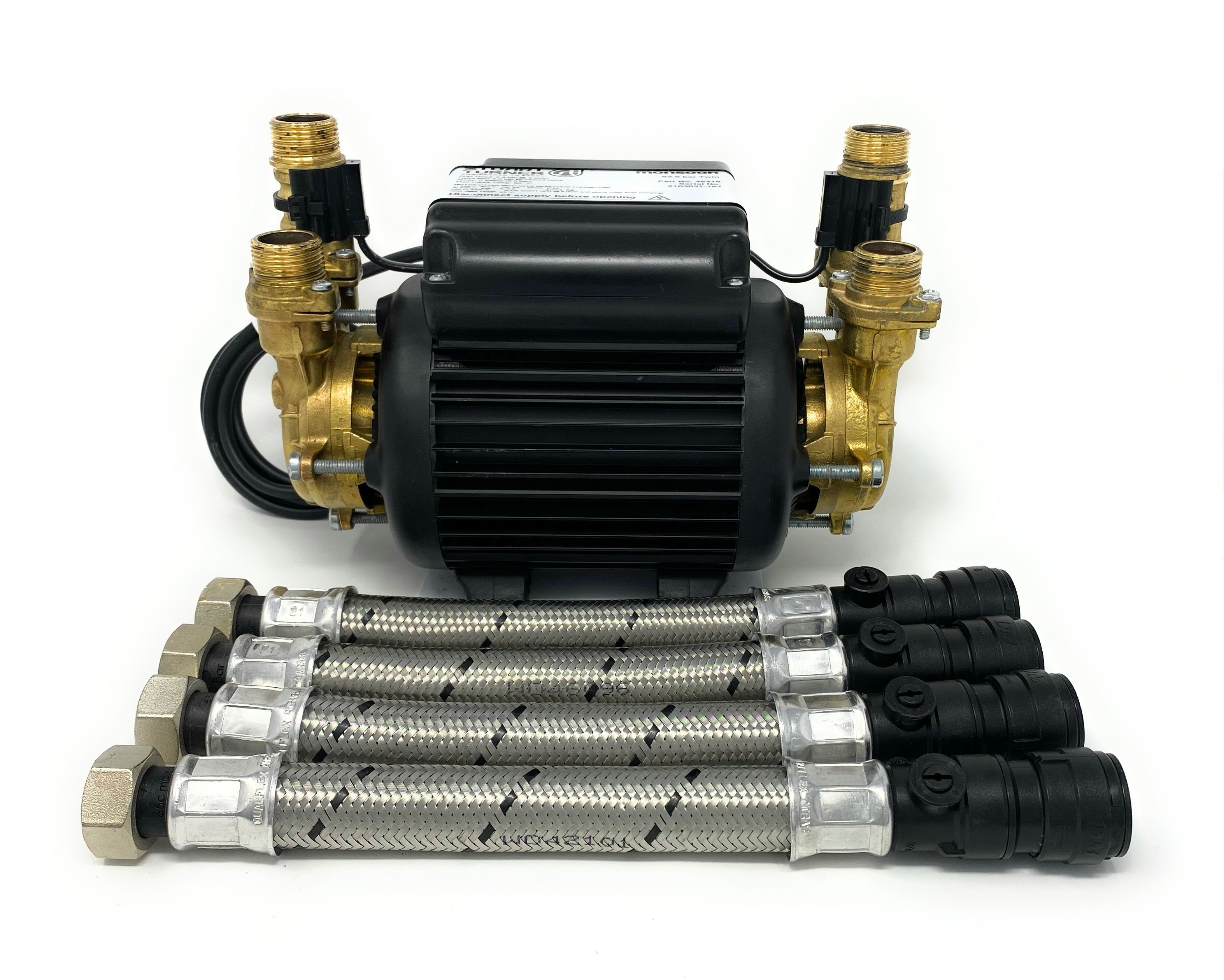 Stuart Turner Monsoon 3 Bar Twin Standard Positive Pump (black) 46416 ...