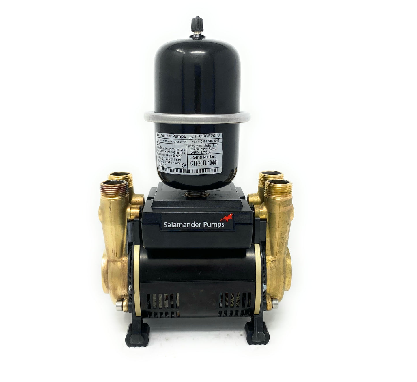 Salamander CT FORCE 20TU 2 bar Twin Universal Shower Pump