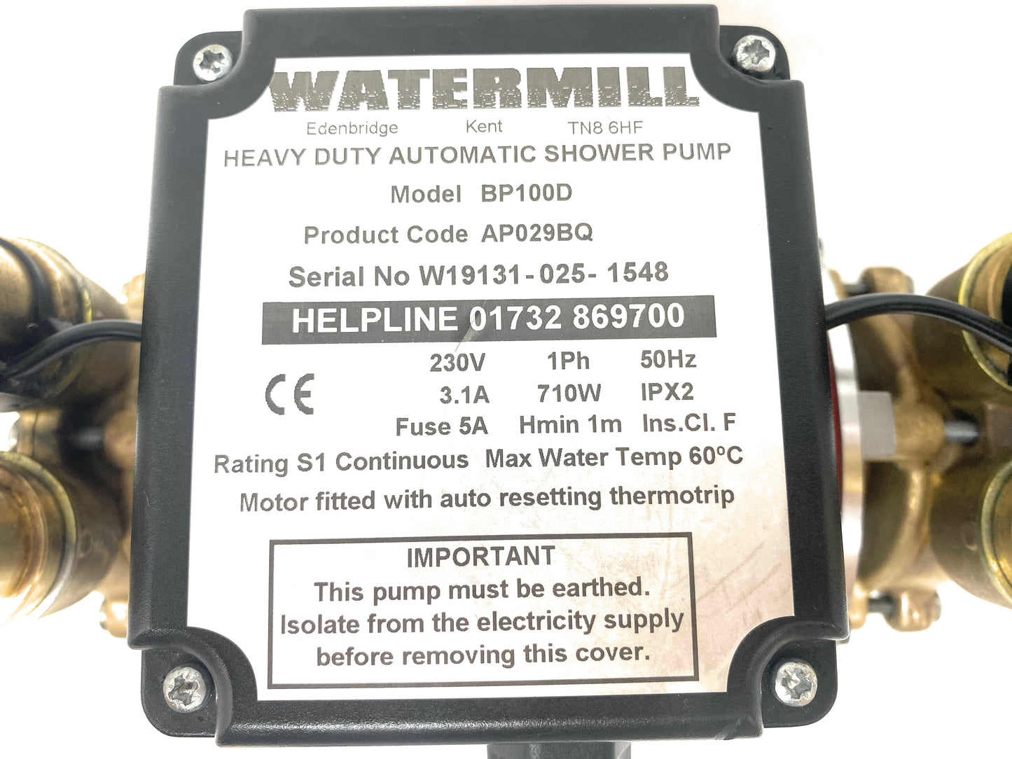 Grundfos Watermill 3 bar positive pump BP100D