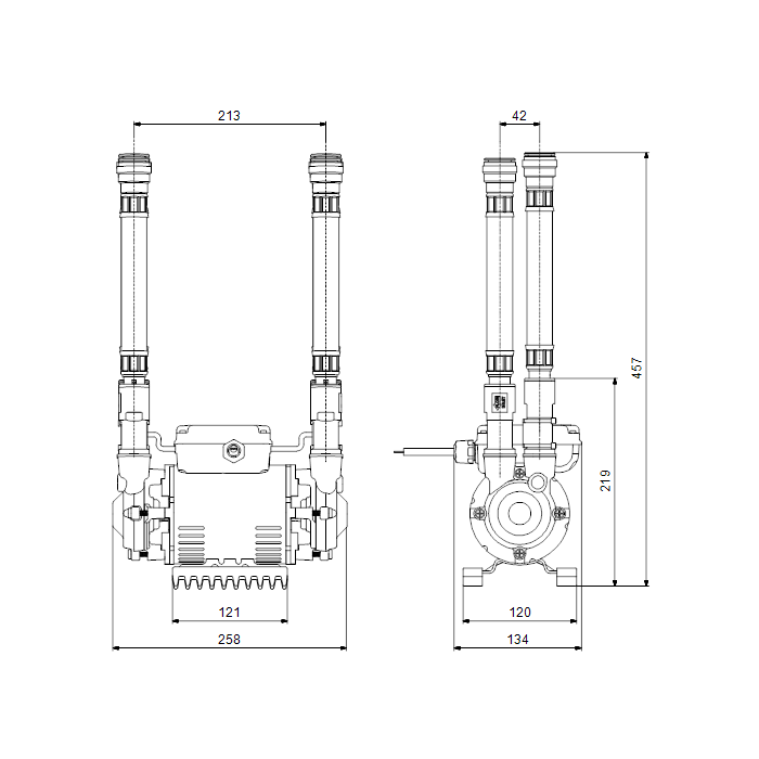 Grundfos Amazon 3 bar positive shower pump STP 3.0